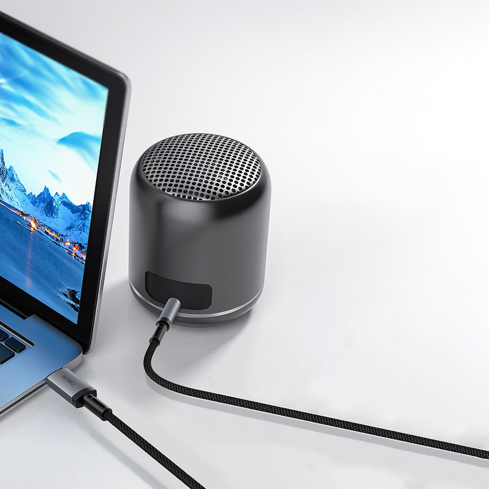 Wiwu Wi-C048 Legend Audio Serisi Lightning to 3.5mm Aux Ses Kablosu 1.5M Wiwu Wi-C048 Legend Audio Serisi Lightning to 3.5mm Aux Ses Kablosu 1.5M